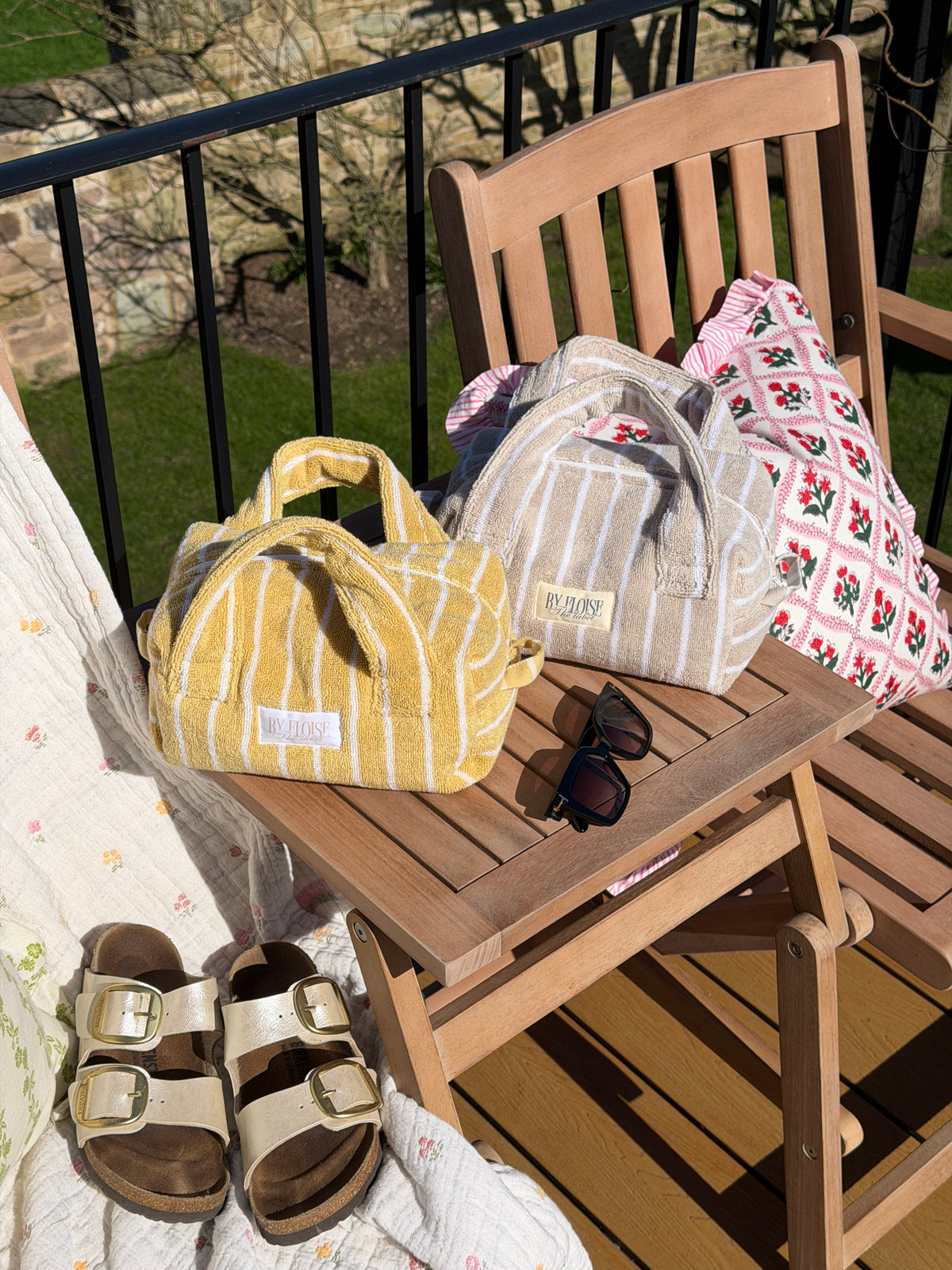 Mini Towel bag - Lemon stripe 2 WEEK DISPATCH