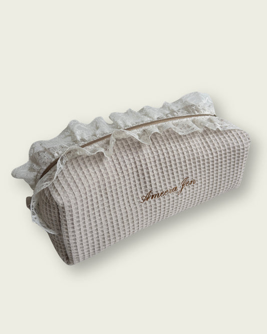 Beige Waffle Lace