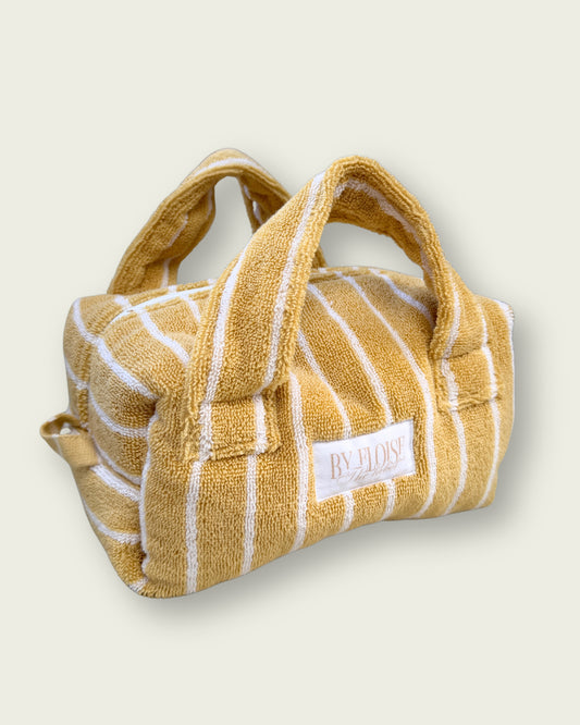 Mini Towel bag - Lemon stripe ONE WEEK DISPATCH