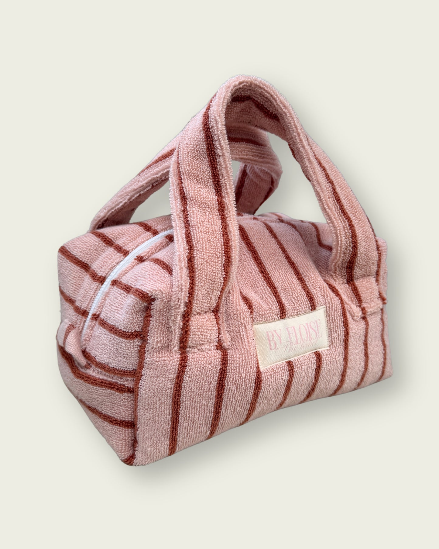 Mini Towel bag - Raspberry Stripe ONE WEEK DISPATCH