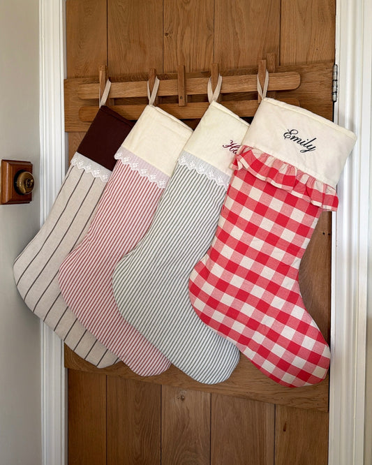 Embroidered Christmas Stocking PRE ORDER