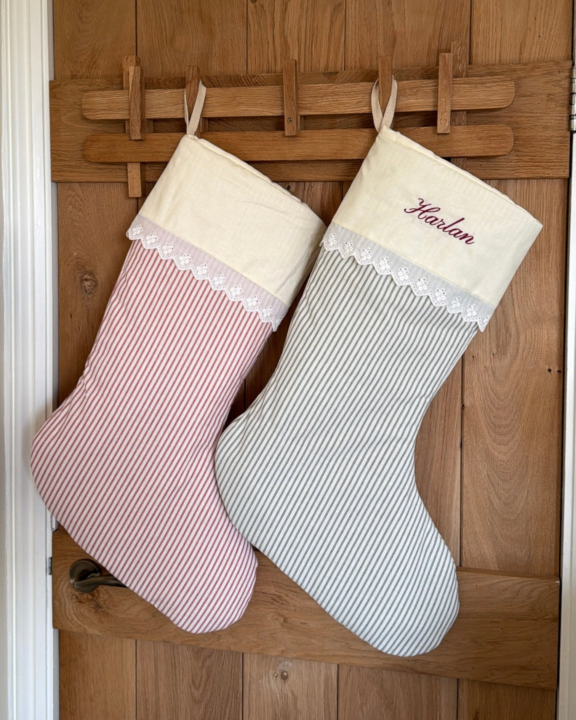 Embroidered Christmas Stocking PRE ORDER