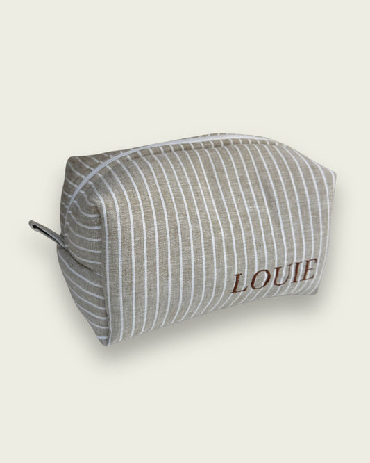 Stripe linen cotton