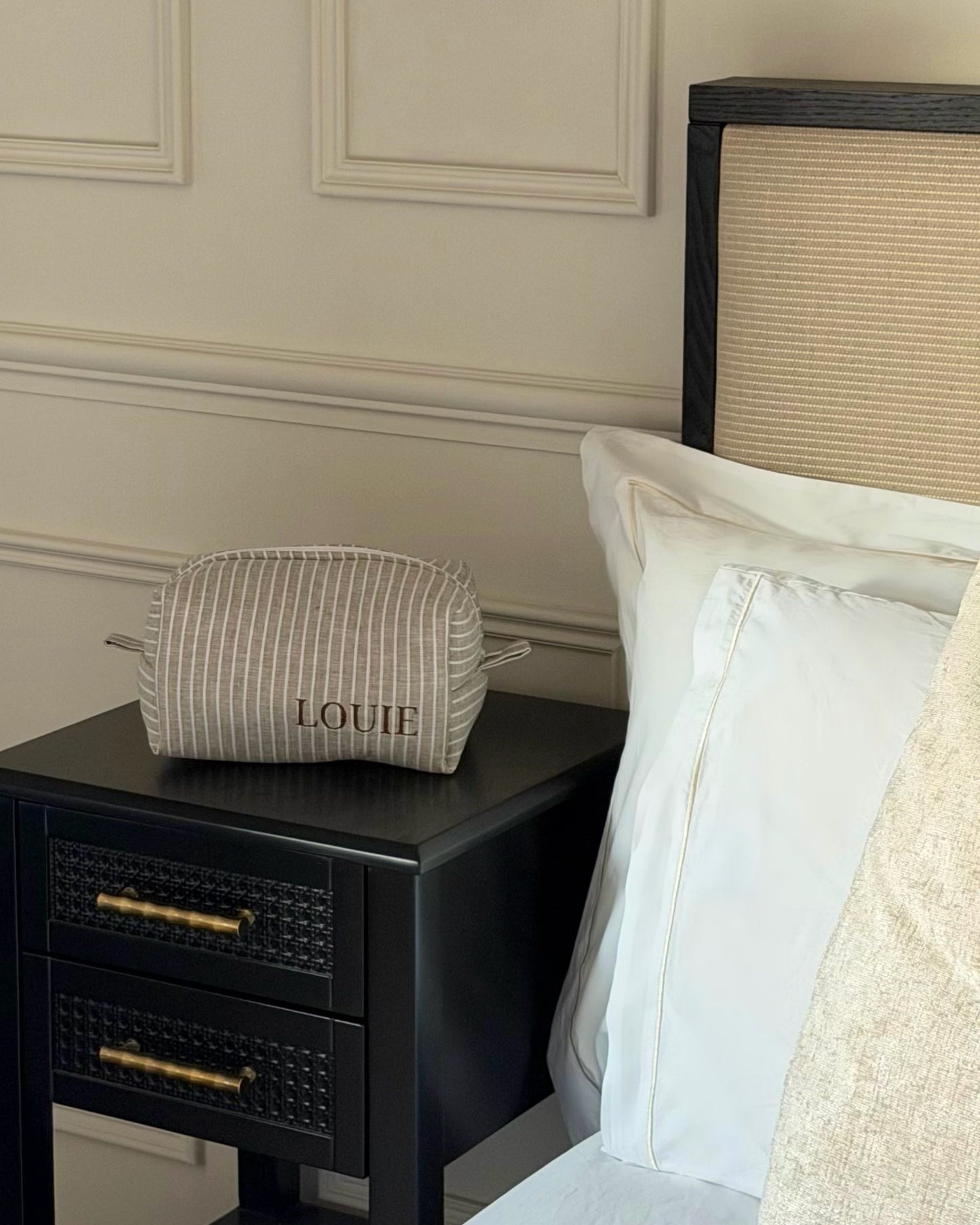 Stripe linen cotton